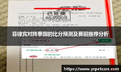 菲律宾对阵泰国的比分预测及赛前推荐分析